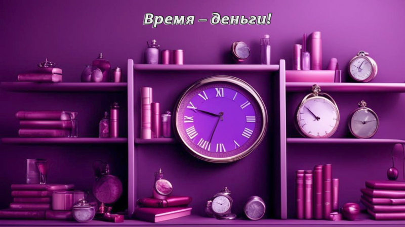 Книги, часы