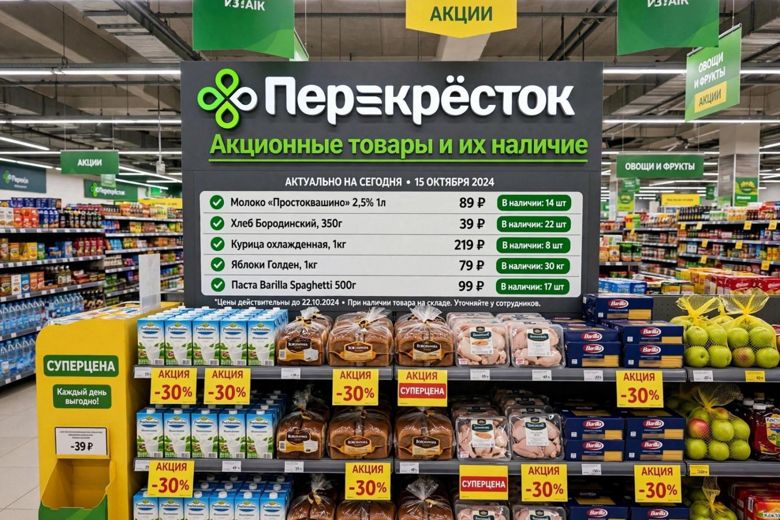 Акции перекресток