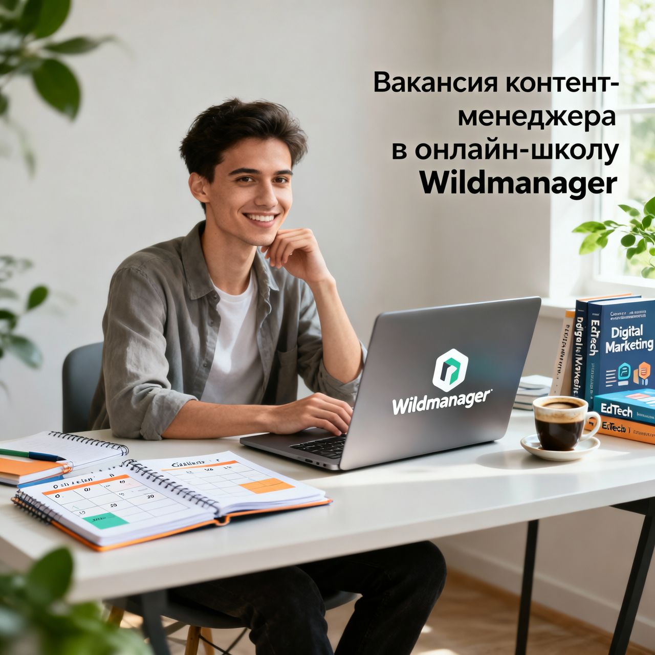 Вакансия контент-менеджера в онлайн-школу Wildmanager