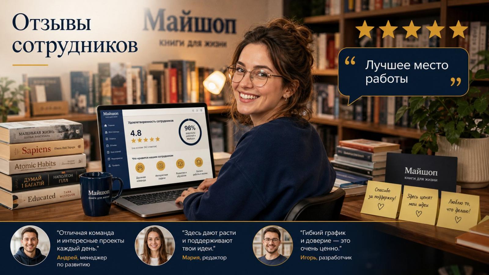 Отзывы сотрудников myshop