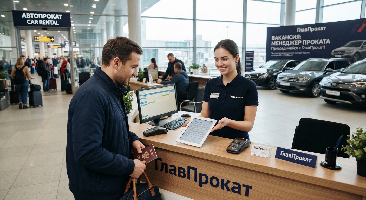 Вакансия менеджера проката автомобилей в ГлавПрокат