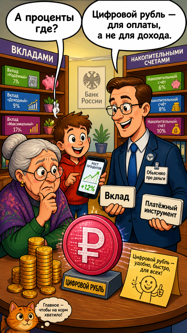 цифровой рубль - вклады